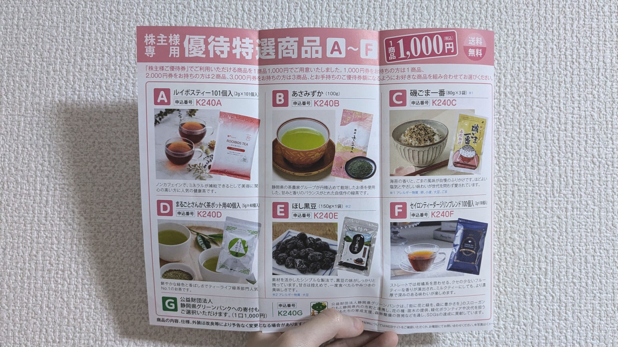 2024年、株主優待でもらったもの